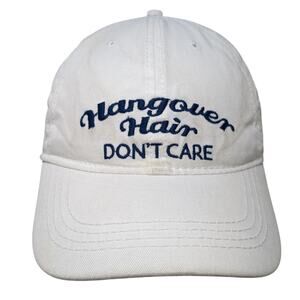 Hangover Hair Don't Care Beer Girl Slideback Baseball Cap White OS Pavilion
